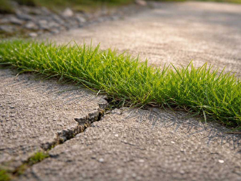 Gazon qui pousse sur du béton : méthode complète en France